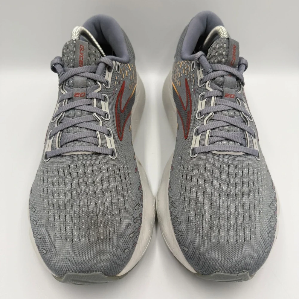 Brooks Glycerin 20 Grey White Men's Size 11 Running Shoes Sneakers 1103821D034